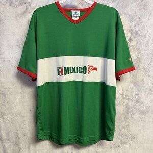 JOMA Mexico Soccer Jersey Mens Large Green Short Sleeve Football Vintage